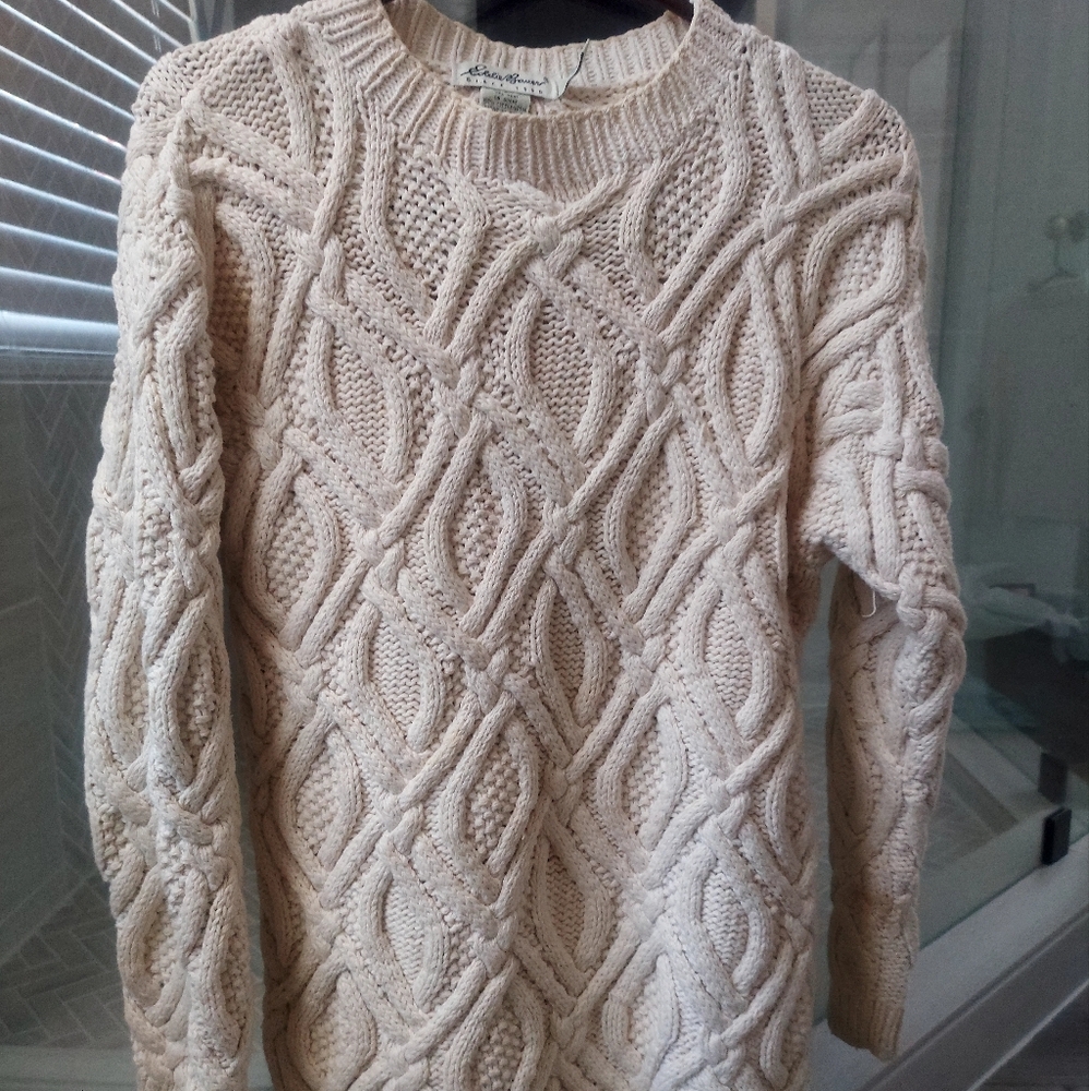 Cozy Cable Knit Sweater - Off White